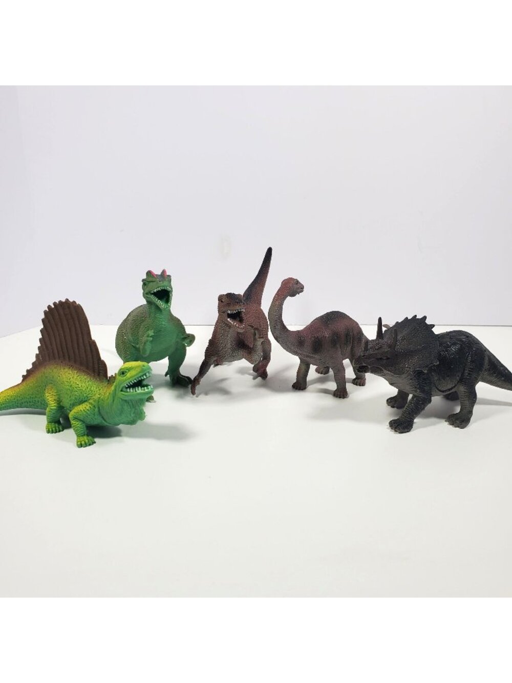 Boley Dinosaur Lot Edaphosaurus Styracosaurus Deinonychus Apatosaurus Dilopho